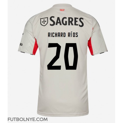 Camiseta Benfica Richard Rios #20 Visitante Equipación 2025-26 manga corta
